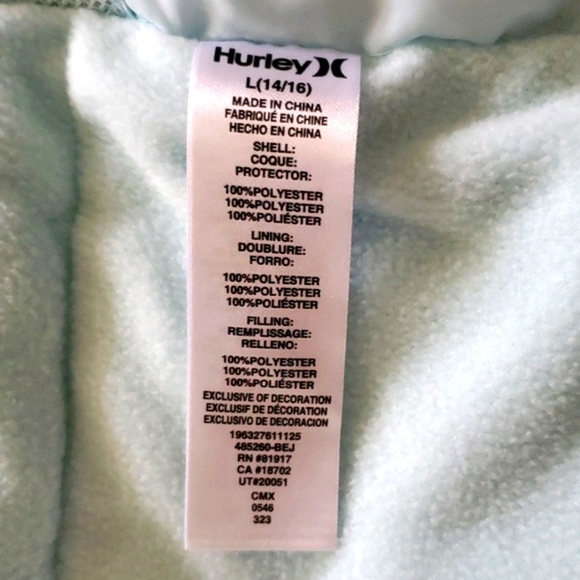 NWT: HURLEY YOUTH HEAVYWEIGHT SNOW ❄️ COAT - Picture 6 of 12